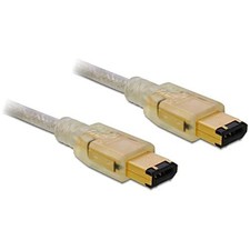 DeLock Anschluss Kabel FireWire A 6-polig Ste...