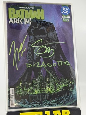 3x SIGNED ABSOLUTE BATMAN ARK M #1 SNYDER DRAGOTTA TIERI NM+  W COA wow!