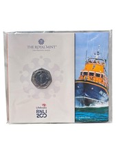 2024 RNLI 200 Years 50p Royal Mint BU Sealed Pack