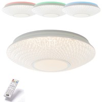 Led Deckenleuchte Lucian Weiß Ø50Cm 32W Cct Rgb Backlight Lampe Fernbedienung