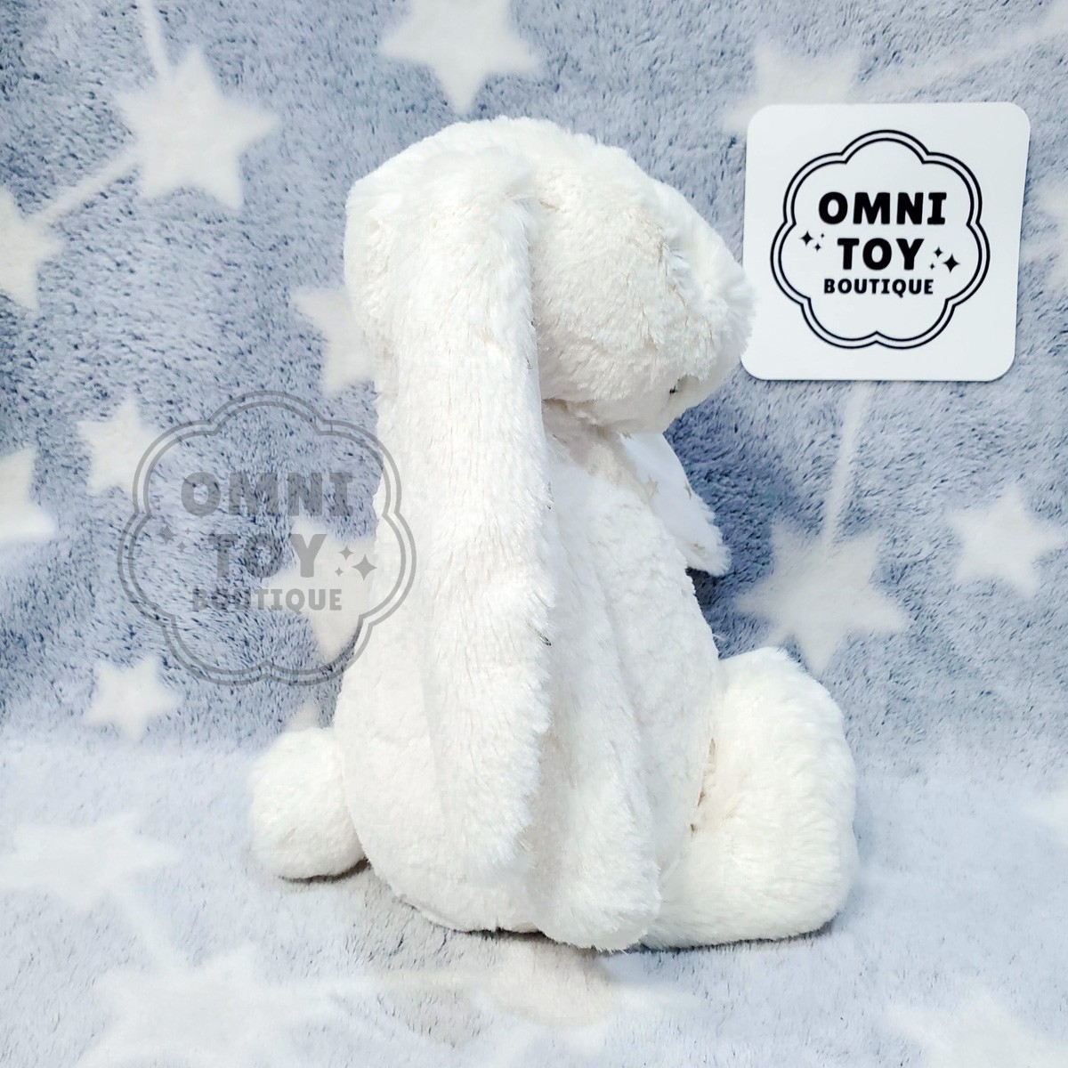 AUTHENTIC NEW Jellycat Bashful Twinkle Bunny MEDIUM White Cream
