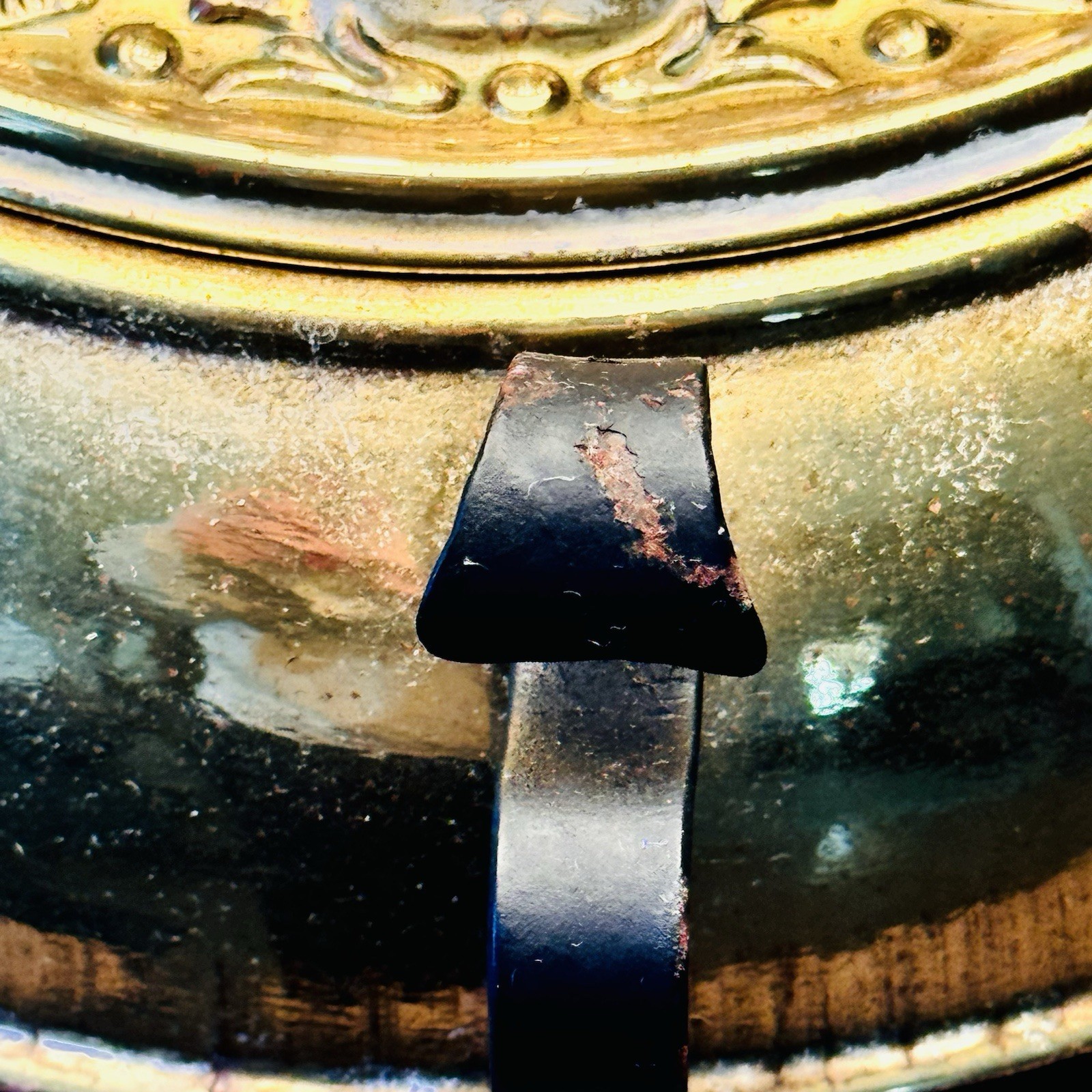 1800s THE B&H Electrified Brass/Iron Scroll GWTW Oil Lamp Bradley Hubbard 15”