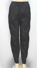Vintage Briggs New York Women's Pull On Pants Stripes Black Size 10