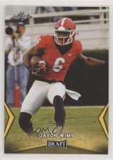 2018 Leaf Draft Gold Javon Wims #28 ps9