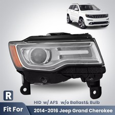 For 2014-2016 Jeep Grand Cherokee Hid Projector Headlight W Afs Right Passenger For 2014-2016 Jeep Grand Cherokee Hid Projector Headlight W Afs Right Passenger
