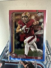 Topps Chrome 2025 Nick Bosa #264 Blue Refractor San Francisco 49ers