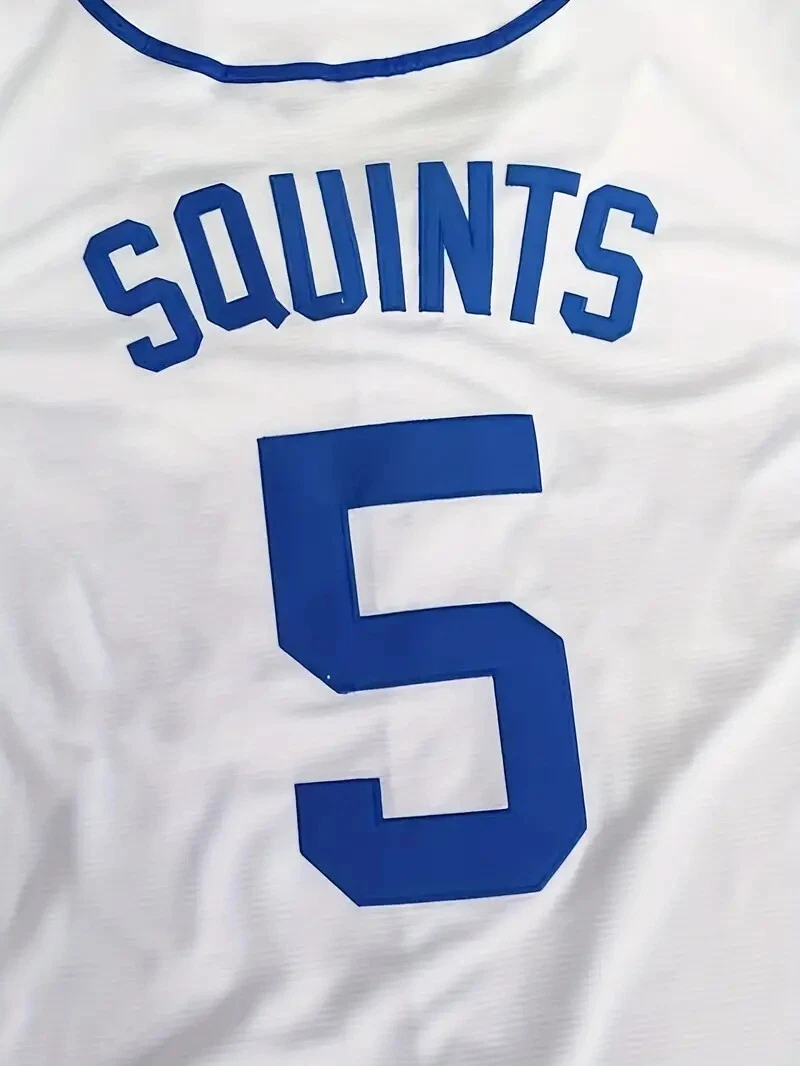 Sandlot Baseball Jersey Squints #5 White Stitched