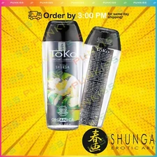 Shunga TOKO Organica Lubricant💋Organic Water-Based Silky Natural Lube 5.5 oz