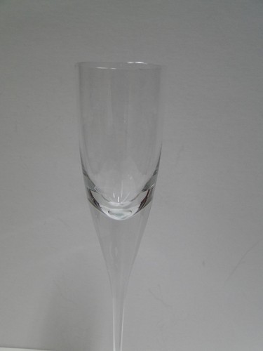 Clear w/ Long Thin Stem, Short Bowl: Champagne Flute (s), 9 3/4" -- CR#061 - Picture 2 of 3