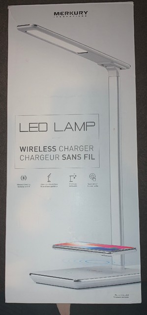 merkury led lamp wireless charger