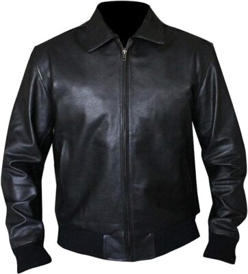 Christopher Kane / ジャケット/48/ポリエステル/ブラック/総柄 Happy Days Henry Winkler Fonzie Black Bomber Real Leather Jacket