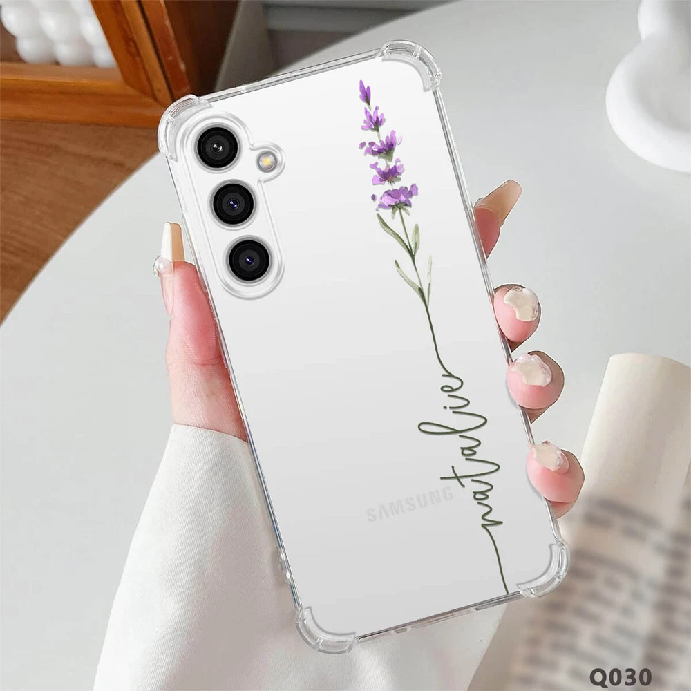 Phone Case For Samsung Galaxy S25 Ultra S24 A15 A16 A35 Personalised Clear Cover