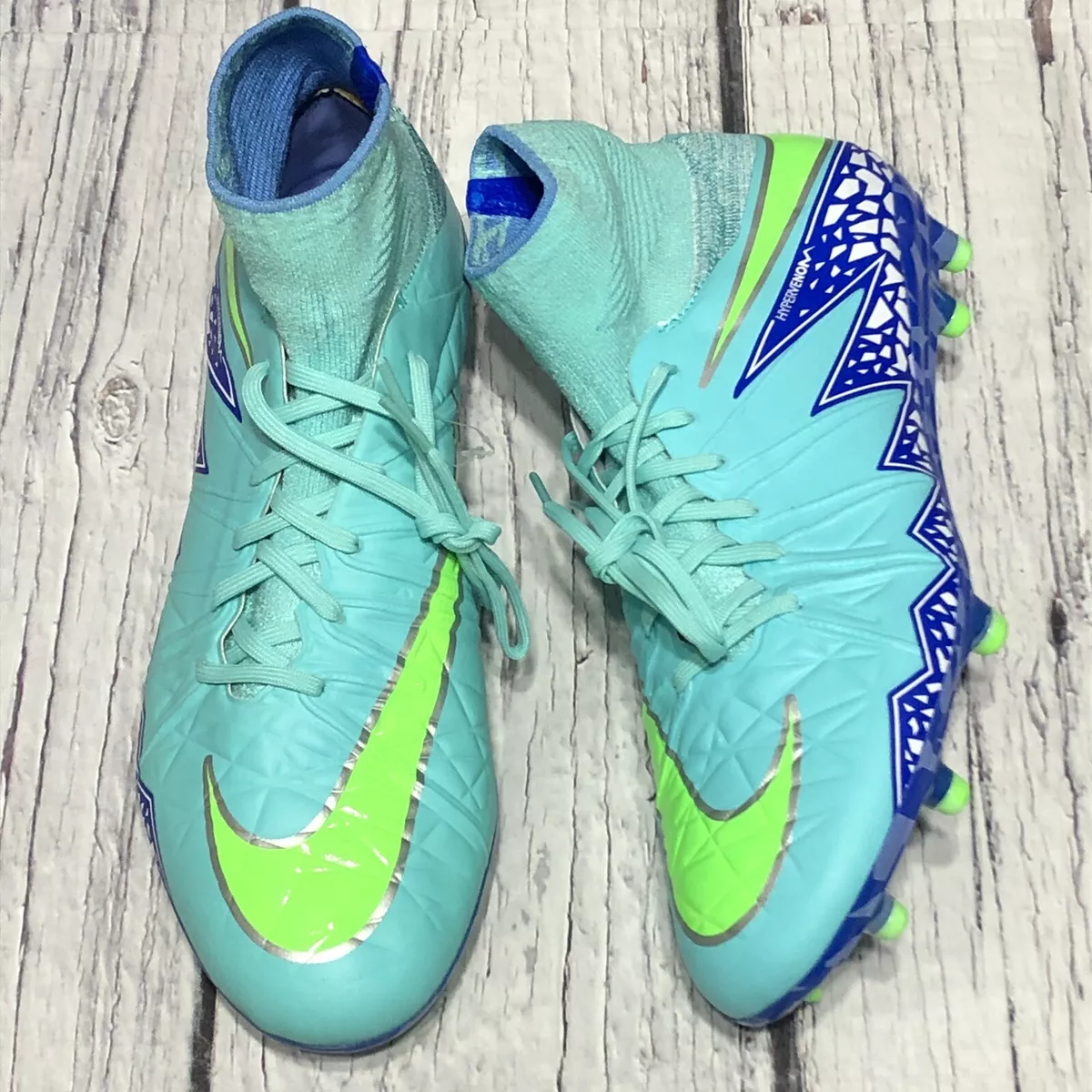 Women 9 NIKE Hypervenom Phantom II DF FG Hyper Turquoise Green Cleats New | eBay