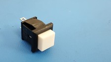 Square Momentary Push Button Switch SPST, Snap Panel Mnt, 1A, 125 VAC, 2 Pcs