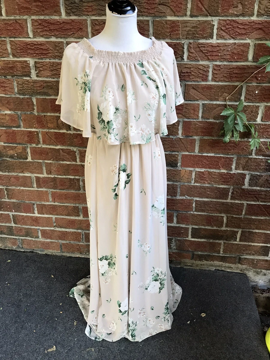 Hacienda maxi top dress bouquet toss