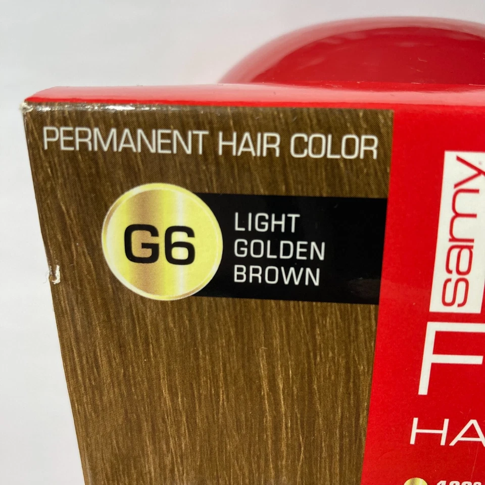 Samy Fat Foam Hair Color G6 Light Golden Brown 1 Box Discontinued Permanent Dye - Image 2 of 4