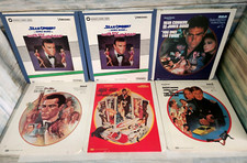 Lot Of 6 JAMES BOND 007 VideoDisc Movies -Live and Let Die, Never Say Never MORE