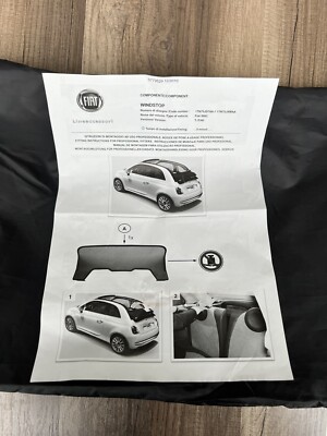 FIAT 500 500C ABRATH 12-17 GENUINE OEM AIR WIND SCREEN DEFLECTOR