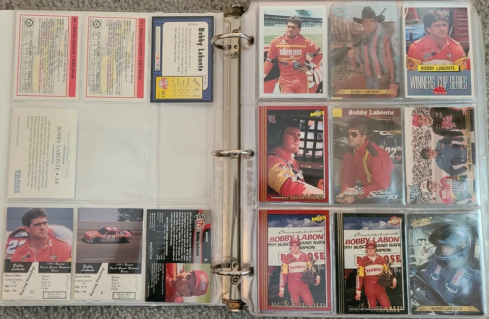 Bobby Labonte NASCAR Racing Card Singles 1991 - 1995 Your Choice! - Interstate - Image 2 of 4