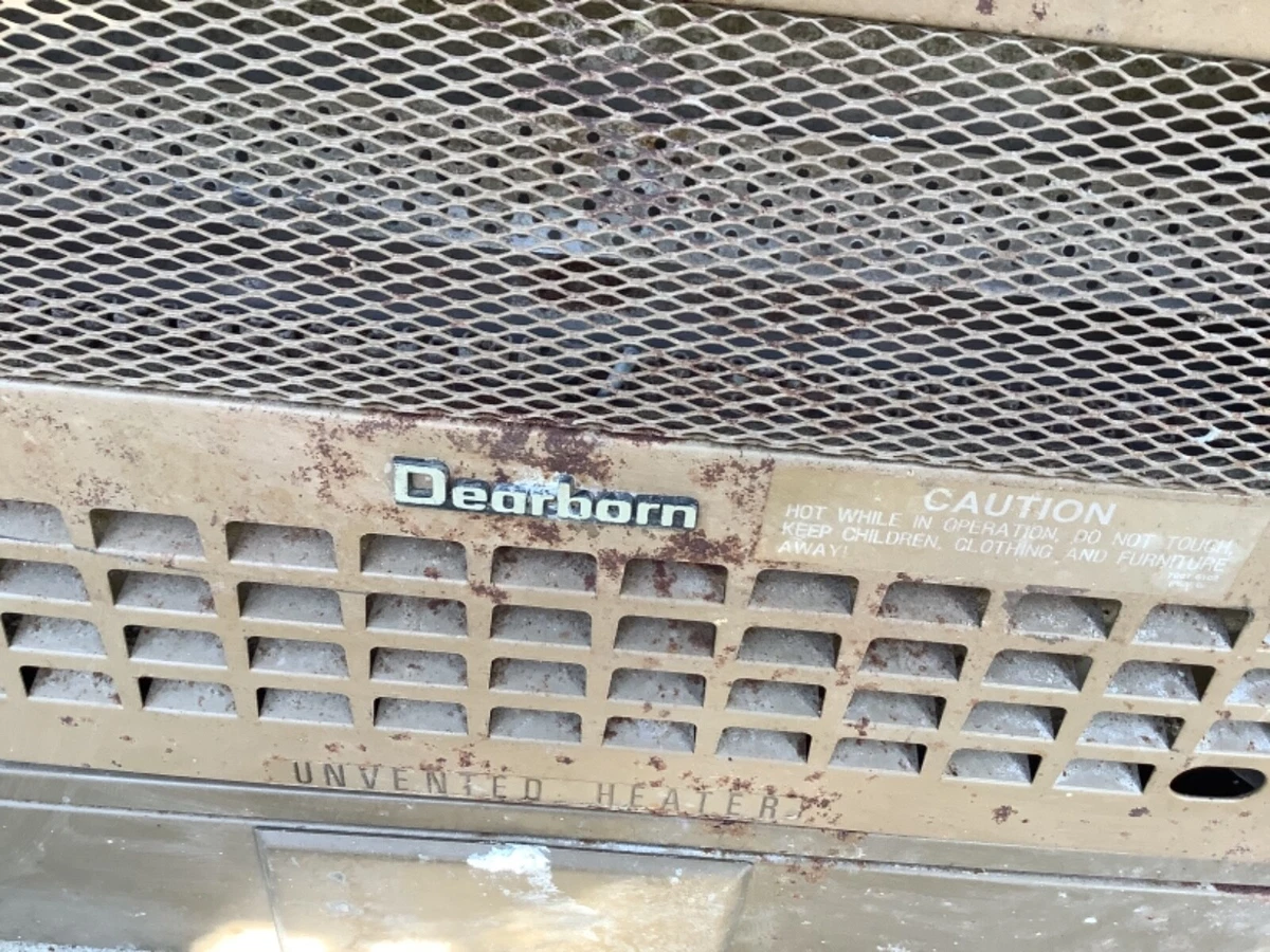 Vtg dearborn Natural Gas ventless Wall Heater 25,000 btu | eBay
