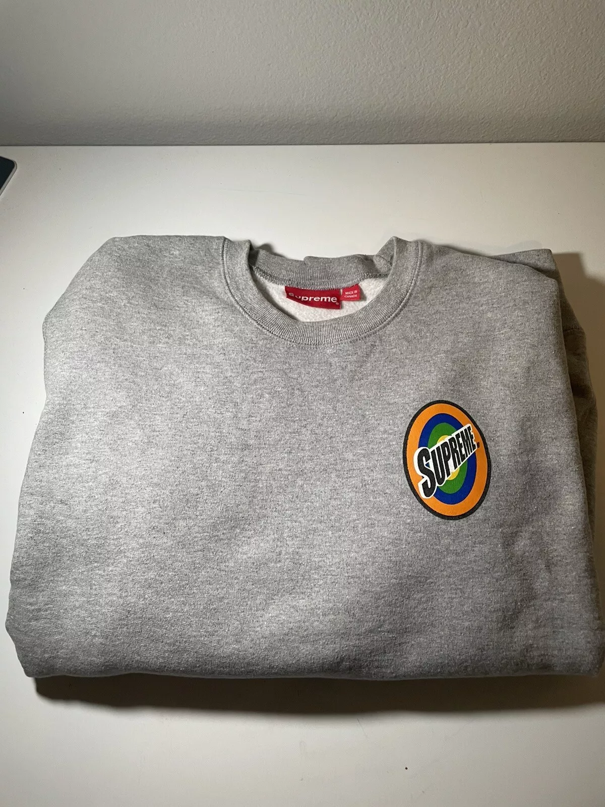 Sweat shirt d'occasion supreme spin gris taille grande