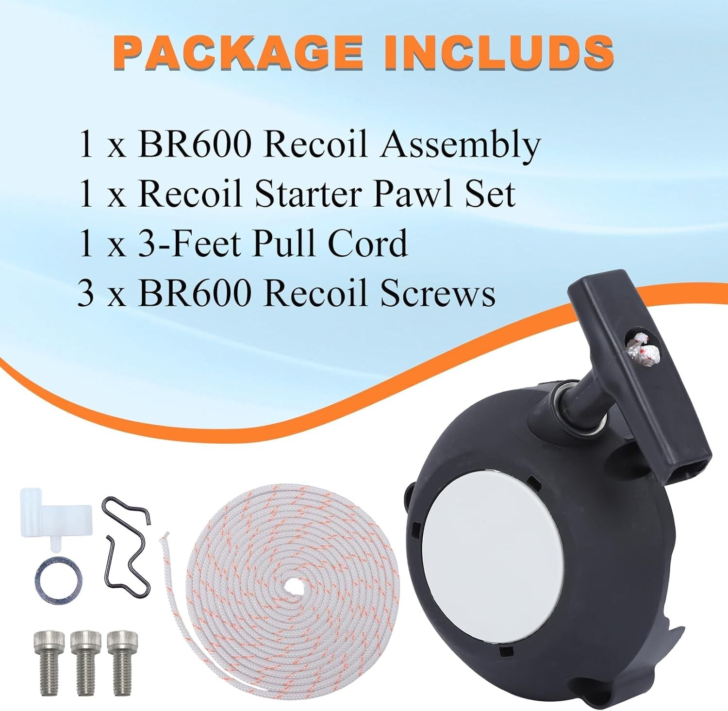 Recoil Pull Starter for Stihl BR600 BR500 BR550 BR700 Leaf Blower 4282 190 0303