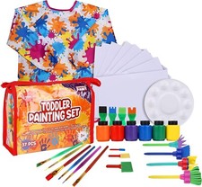 Toddler Painting Set - 38-Piece Creative Art ...