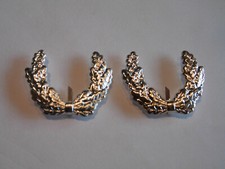 Bundeswehr Schulterstück Auflage Eichenlaub für Stabsoffizier silbern 1 Paar