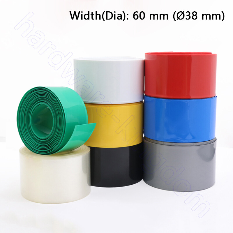 Tubo Rame 5 Mm Tubo Termoretraibile PVC Trasparente Per Batterie RC - Diametri Da 7mm A 500mm, Per LiPO, NiMH, NiCd Guaina Termorestringente Trasparente