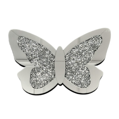 SPARKLY BLING CRUSHED DIAMOND SCHMETTERLING KRISTALL 60X40CM GLÄNZEND WANDBEHANG