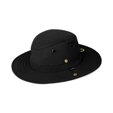 Tilley TWS1 All-Weather Hat, Black/Black, 7 1/8