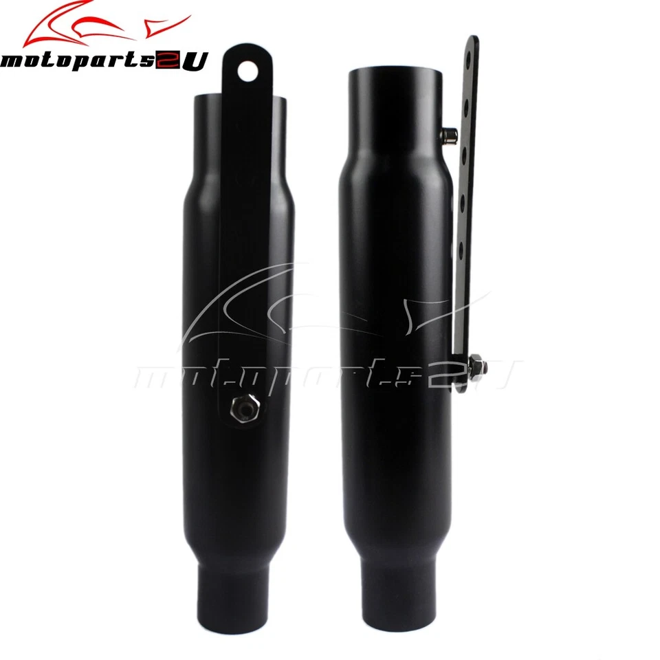 Tubo silenciador corto para motocicleta Shorty GP escape para entrada/salida 1 1/2" y 1 3/4" Foto 4 de 4
