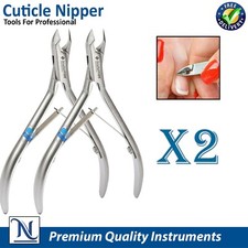 X2 PROFESSIONAL HIGH QUALITY STAINLESS STEEL CUTICLE NAIL NIPPER CUTTER TRIMMER