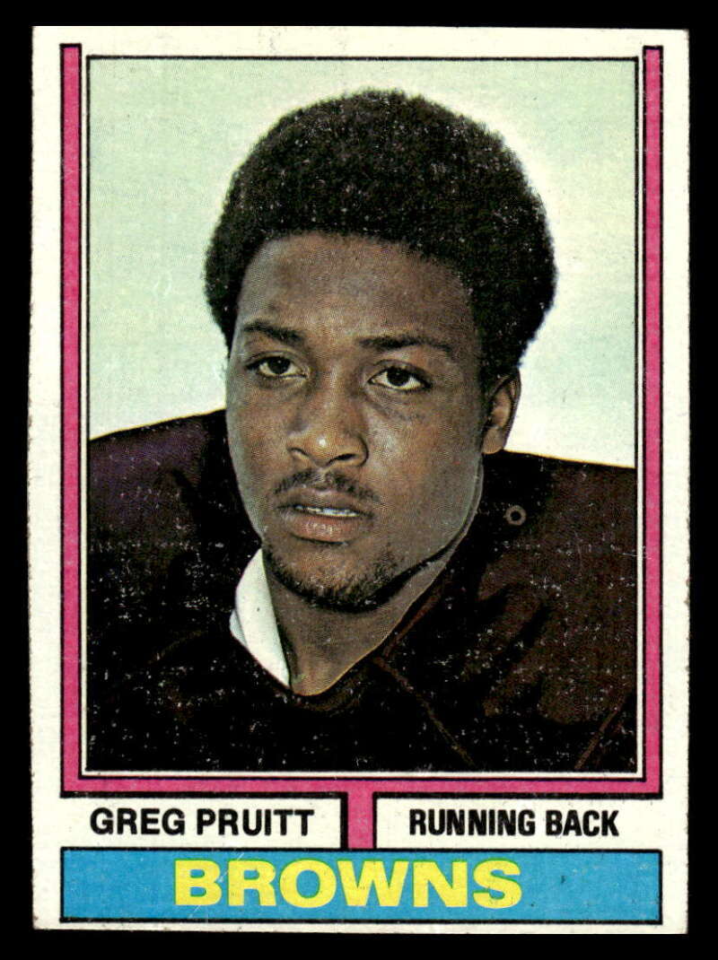 1974 Topps Greg Pruitt Rookie Cleveland Browns #110 EX-MT XX078