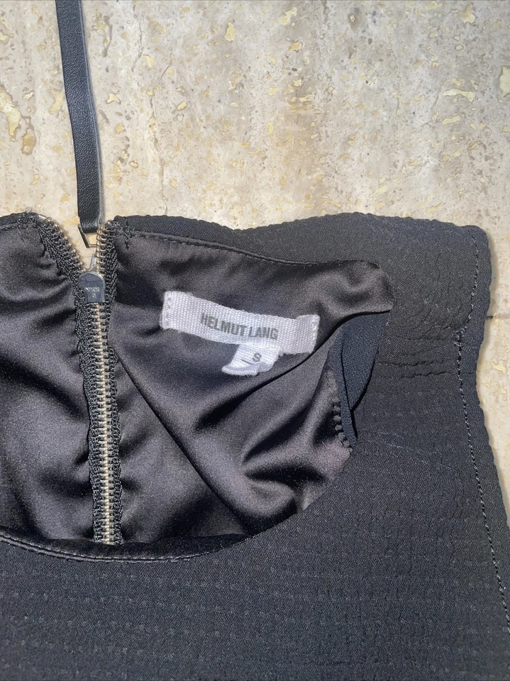 Top para mujer HELLMUT LANG negro sin mangas con cremallera S Foto 2 de 4