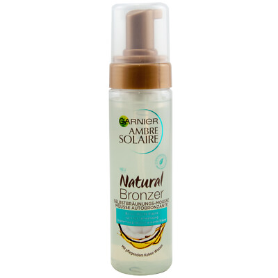Garnier NATURAL BRONZER Selbstbräunungs Mousse 1 x 200ml - mit Kokos-Wasser