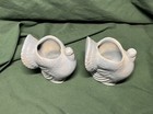 Vintage Small Turkey Shaped Light Blue Bud Vase Almost 4" Tall - Set of Two — photo 10