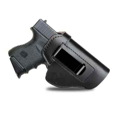 Black IWB Leather  Hip holster For Hi-Point C-9,CF-380