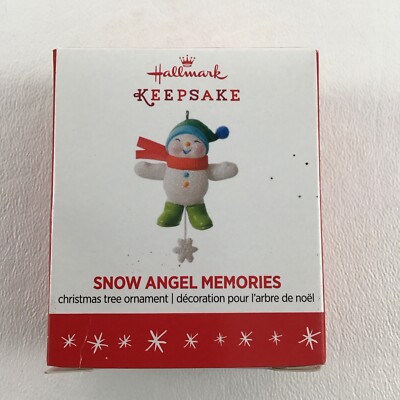 Hallmark Keepsake Christmas Tree Ornament Miniature Snow Angel Memories New 2016