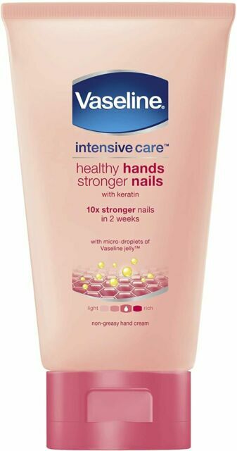 Vaseline Intensive Care Hand Cream for Healthy Hands and Stronger Nails 75ml