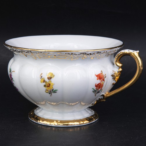 3-tlg. - Meissen Pfeifferzeit (2. Wahl) Kaffeegedeck X-Form Streublümchen X37 - Bild 2 von 10