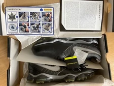 Nike McIlroy Lunar Control II Golf Shoes 11.5M 552073-101 Black/Silver