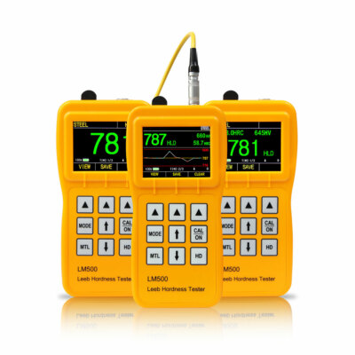 YUSHI LM500 Dynamic Metal Leeb Hardness Tester D Type Probe HLD Test Block 