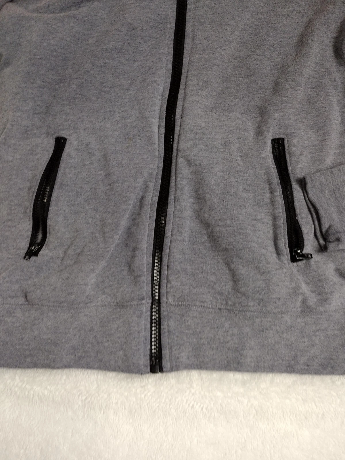 UNDERCOVER Giacca con cappuccio e zip intera Victoria Secret rosa e grigio colorblock taglia small