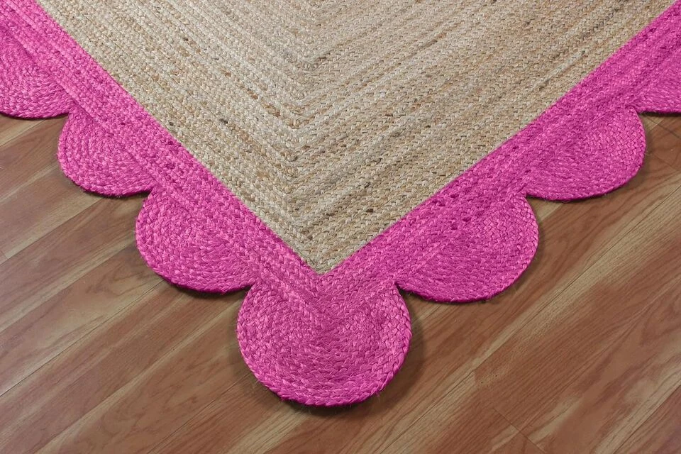 Ковер 100% джутовый ковер двусторонний ручной работы ковер современный живой бегун ковры - Изображение 2 из 4