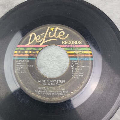 Kool & The Game: funky stuff / more funky stuff DE-LITE   Single 45 RPM