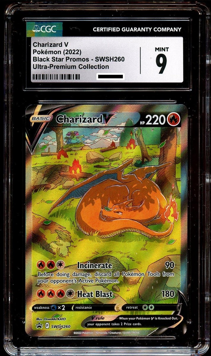 CGC 9 MINT Charizard V SWSH260 FULL ART HOLO 260 SWSH PROMO