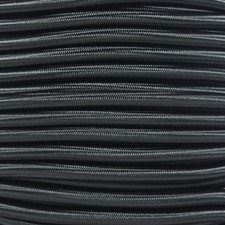 25 ft 1/4" Black Shock Cord Marine Grade Bungee Heavy Duty Tie Down Stretch Rope