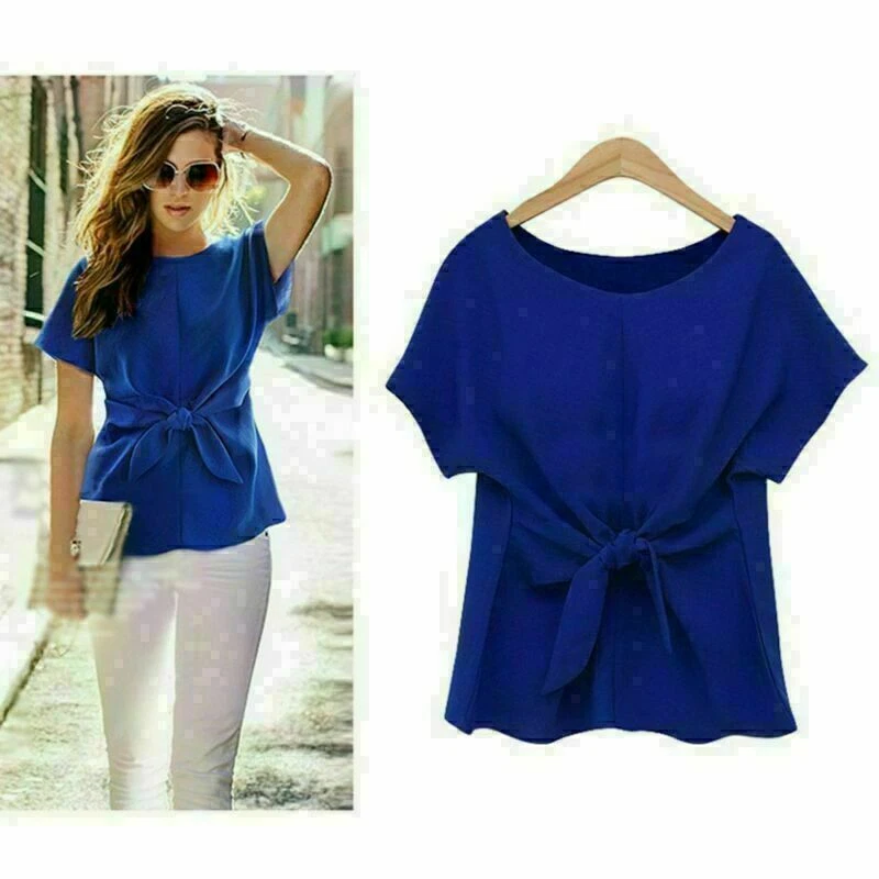 Casual chiffon shop tops