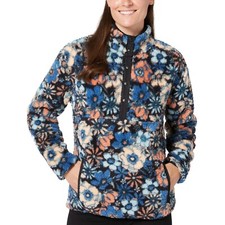 NWT Hurley Women's Snap Super Soft Plush Fleece Sweatshirt Size 2XL 60 EE465